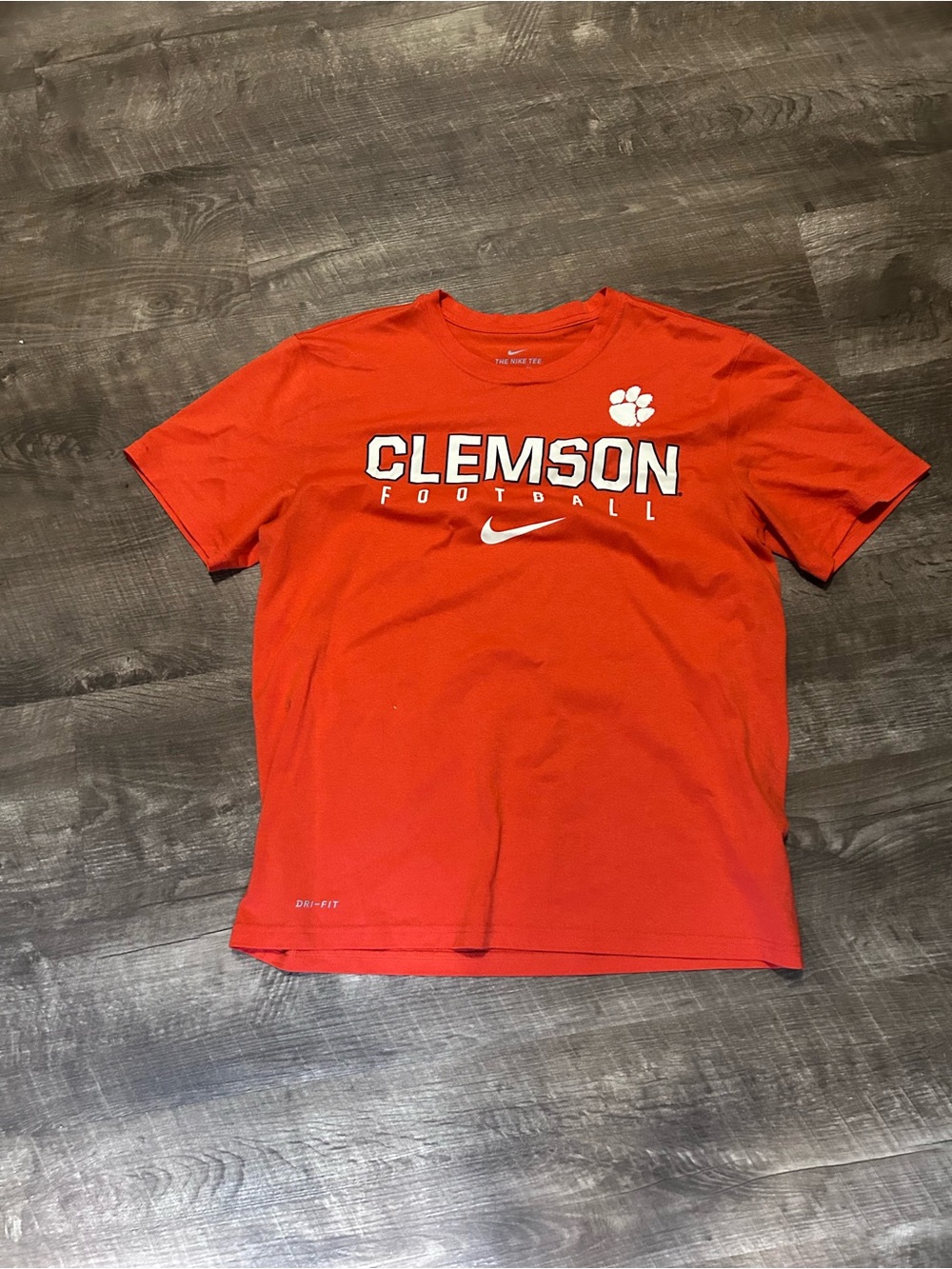 Nike Orange Clemson Football Short Sleeve Tee